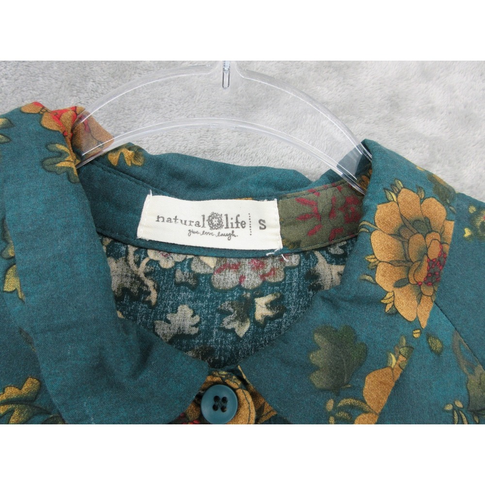 Natural Life Dress Womens Size Small Floral Midi Pockets Boho Babydoll Cottage - Picture 7 of 12